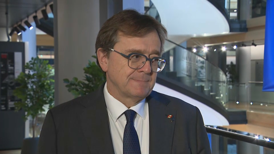 Headline Politics : Canada's Ambassador-designate to the EU Jonathan Wilkinson Speaks With Reporters