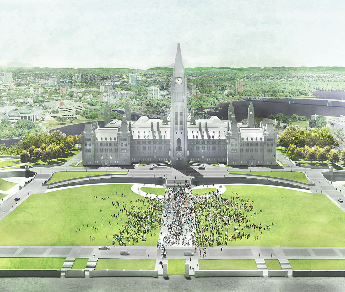 Artist's rendering of the finished project